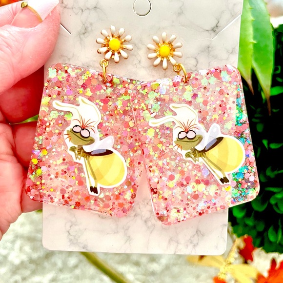Ray The Firefly Acrylic Earrings - Picture 2 of 5